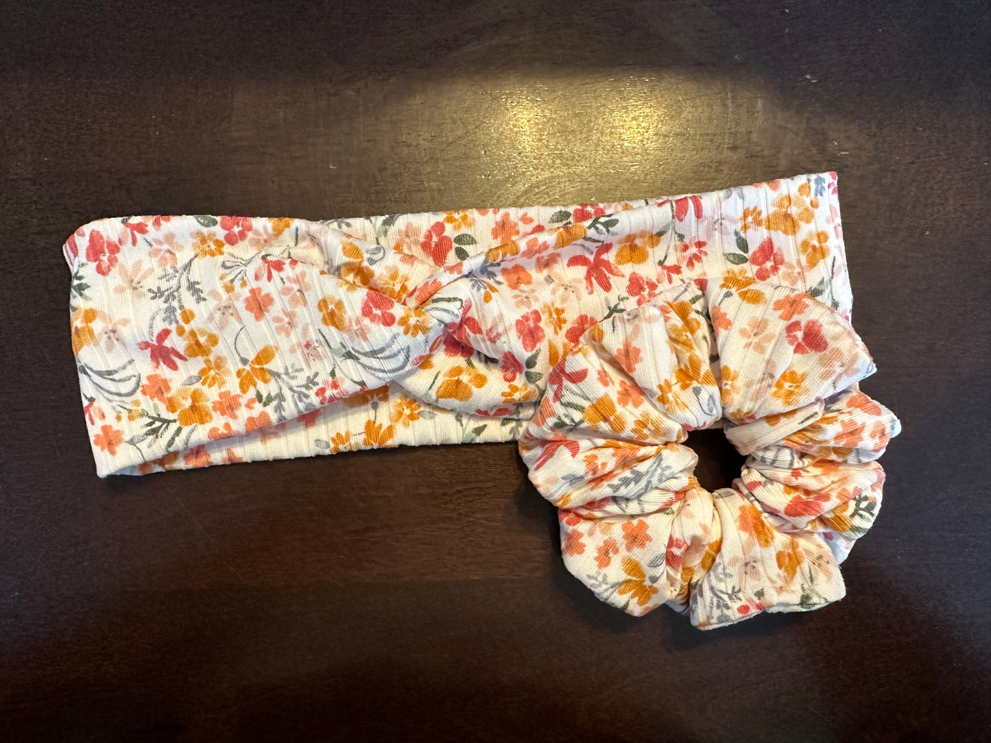 Spring Floral Scrunchie