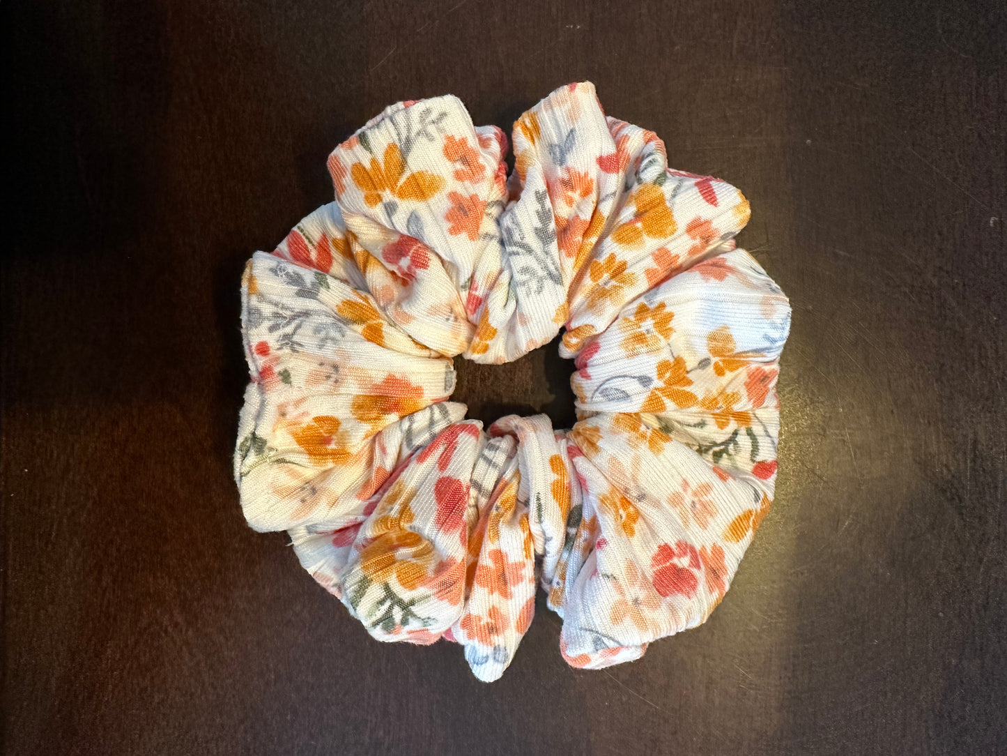 Spring Floral Scrunchie