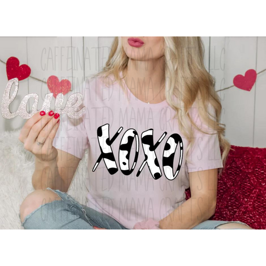 XOXO Cow Print Shirt