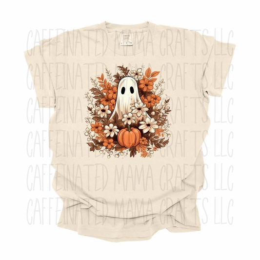 Fall Floral Ghost Shirt