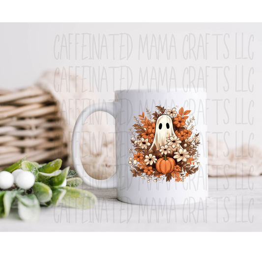 Floral Ghost Mug