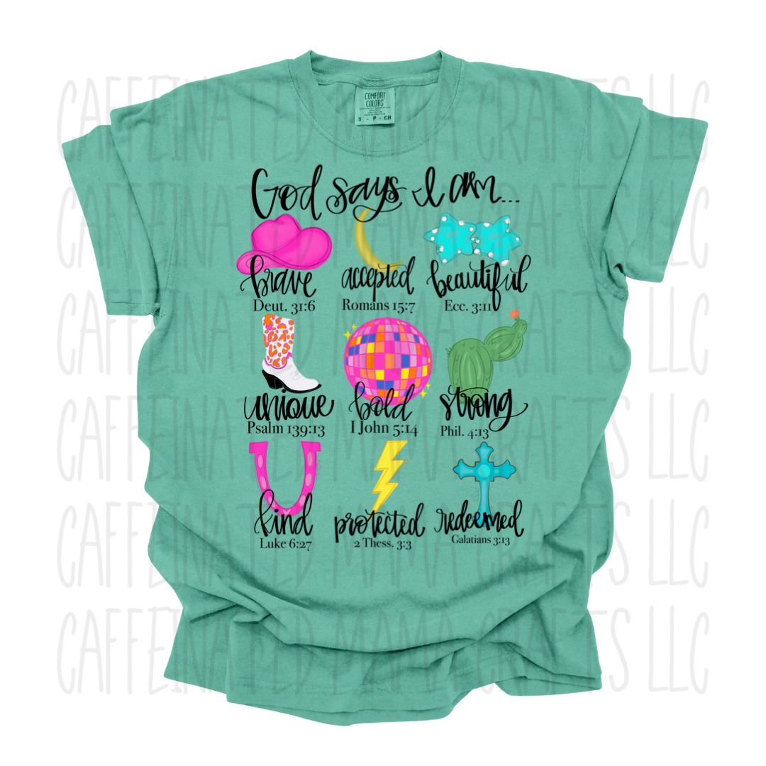 God Says I Am… Western Shirt