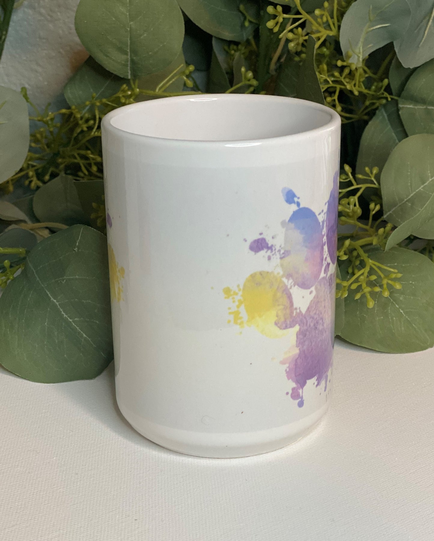 Watercolor Paw Print Mug