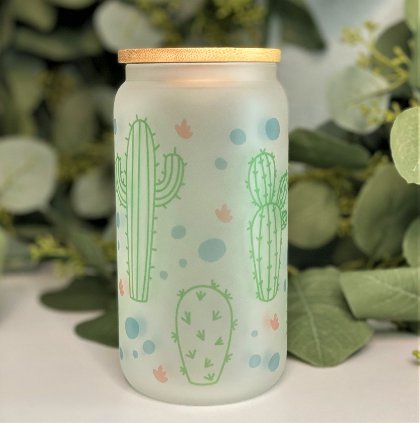 Cactus Glass Can Cup