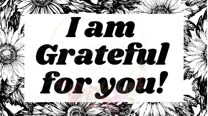 Grateful Sunflower Stickers