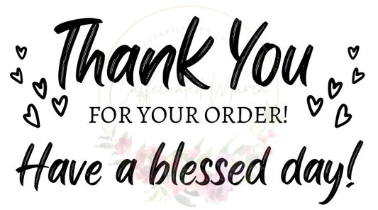 Thank you Blessed Day Stickers