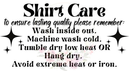 Shirt Care Stickers