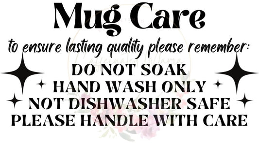 Mug Care Stickers